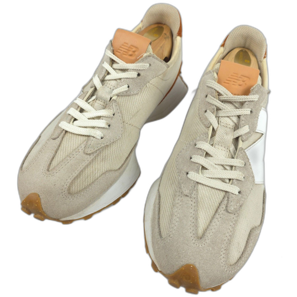 NEW BALANCE 327 Sneakers Leather Trainer Minimal Athleisure Athflow Sporty White - Picture 4 of 11